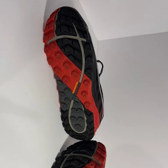 Merrell Men's Black and Red Trail Running Shoes - Picture 10 of 14
